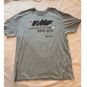 FMF Racing Moto-X Original SPD-DIV Graphic T-Shirt Mens 2XL Heather Grey